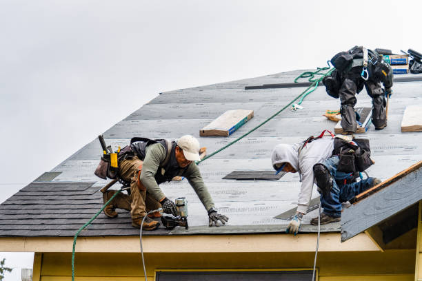 Professional Roof Replacement technician working in Salisbury, MA